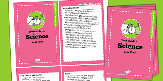 2014 national curriculum cards year 4 science teacher made 