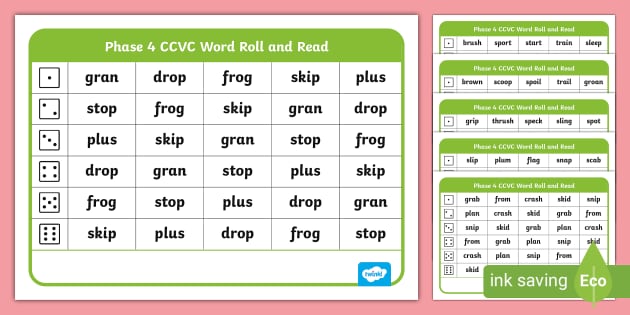 Phase 2 ff Phoneme Roll and Read Mat (teacher made) - Twinkl