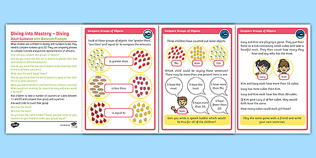 Year 1 Compare Groups of Objects Supporting White Rose Maths