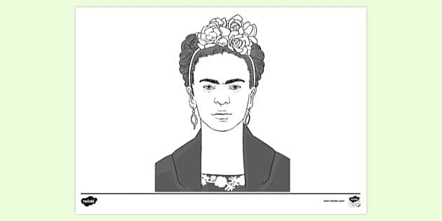45+ Frida Kahlo Coloring Pages PNG ~ REDAKSI DETIKCUY