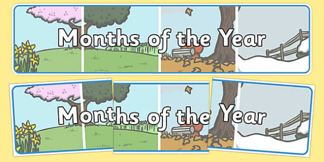 👉 Months of The Year Display Banner (teacher made)