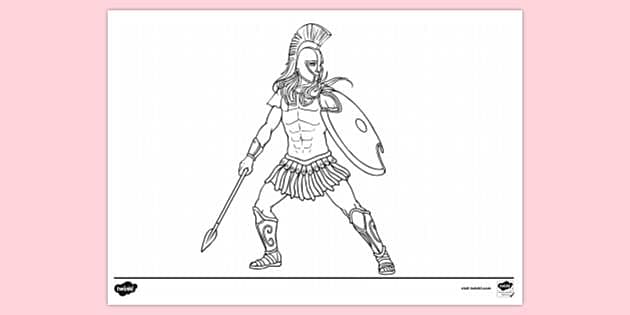 achilles warrior drawings