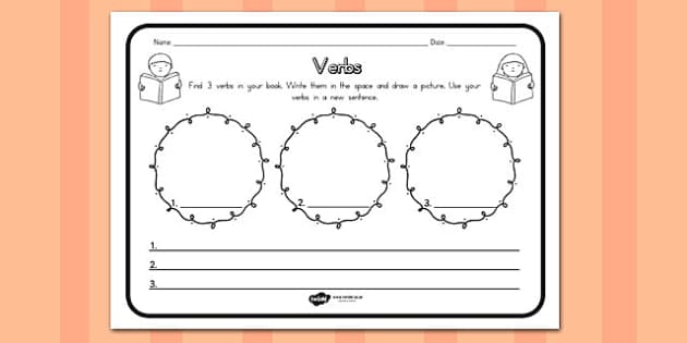 Verbs Comprehension Worksheet (teacher Made) - Twinkl