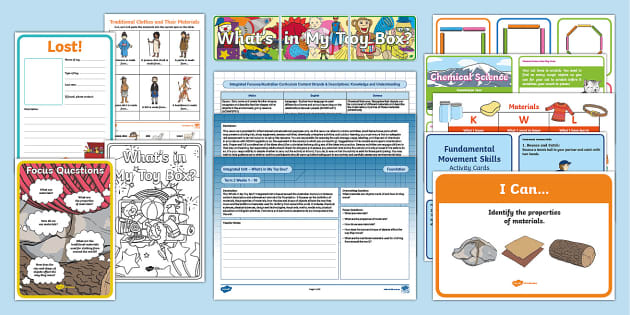 What's in My Toy Box? Foundation Wk 1-2 (teacher made)