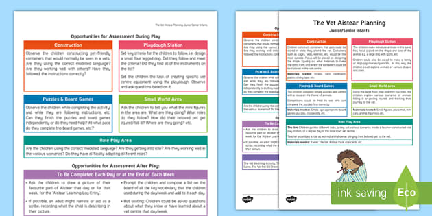 The Vet Aistear Planning Overview - template, plan, vets