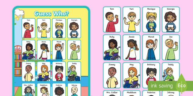 Guess who 2024 kids game