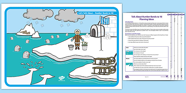 Talk About Number Bonds to 10 Maths Poster and Planning Ideas