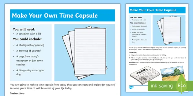 what to include in a time capsule