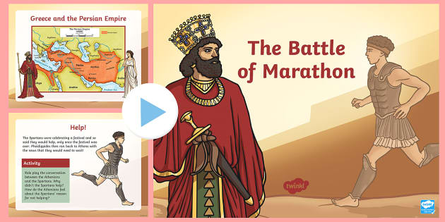 The Battle of Marathon Information PowerPoint English/Spanish