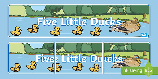 Five Little Ducks Display Banner (teacher made) - Twinkl