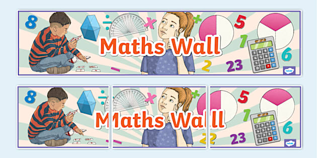 Maths Wall Display Banner - Twinkl Display (Teacher-Made)