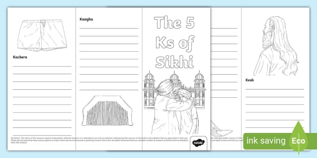 The 5 Ks Of Sikhi Information Leaflet Template - Twinkl