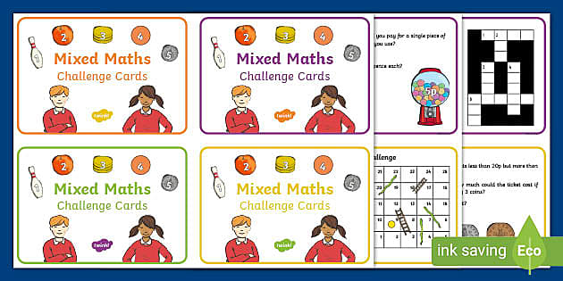Maths Challenge Cards Ks1