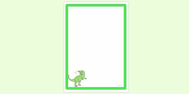 FREE! - Easy Dinosaur Page Border | Page Borders | Twinkl