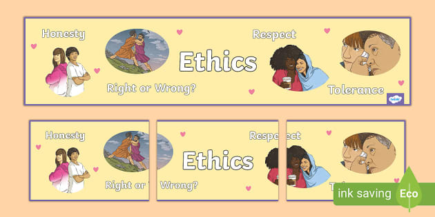 KS2 Ethics Display Banner (teacher made) - Twinkl