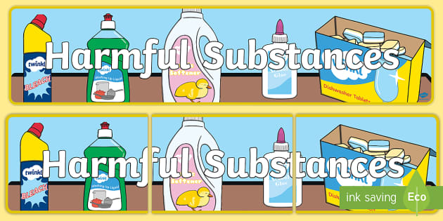 Harmful Substances Display Banner (Hecho por educadores)