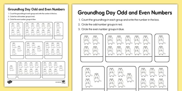 Groundhog Day Color by Number Pages - Kids Activity Zone