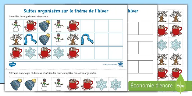 Coloriages d'hiver - Maternelle - Cycle 1 - Twinkl