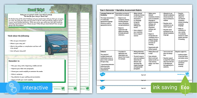 Year 6 Semester 1 Writing Assessment (Hecho por educadores)