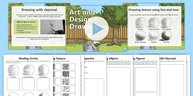 Art Drawing Techniques Lesson Teaching Pack - Twinkl