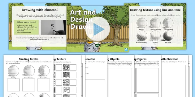 Pencil Shading Activity  Art handouts, Art worksheets, Art lesson plans