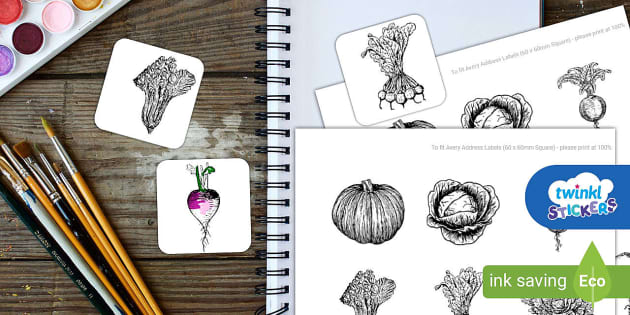 Mindfulness Colouring - Autumn and Winter Vegetables