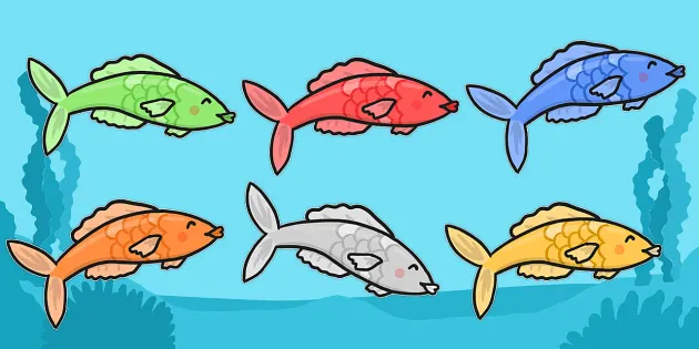 Colourful Goldfish Printable Template | Primary Resource