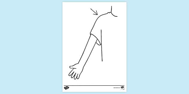 FREE! - Child's Shoulder Colouring Sheet (teacher Made)