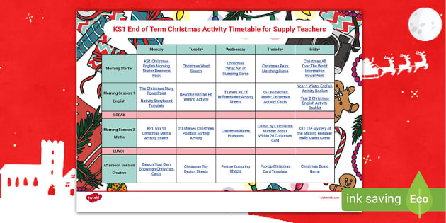 free-ks1-end-of-term-christmas-activity-timetable-for-supply-teachers