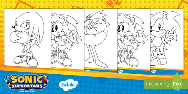 Sonic Coloring Pages