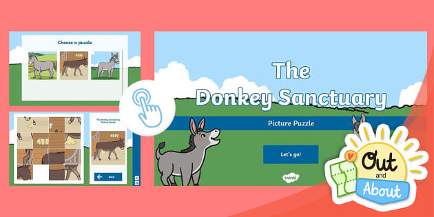 The Donkey Sanctuary Picture Puzzle - Twinkl Resources