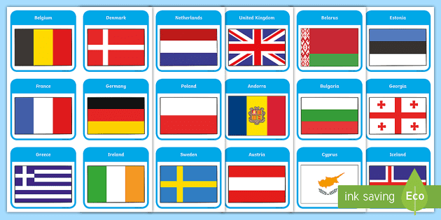 Europe: Flags - Map Quiz Game  Europe quiz, Logo quiz, European flags