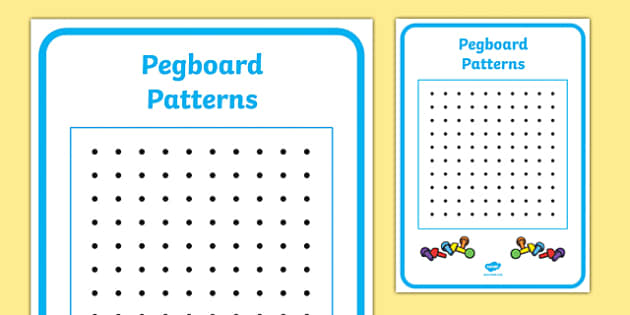 Peg Board Design Sheet (Hecho por educadores) - Twinkl