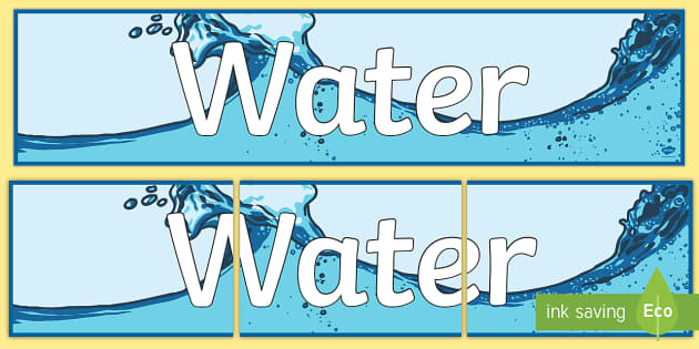 Water Display Banner (teacher Made) - Twinkl