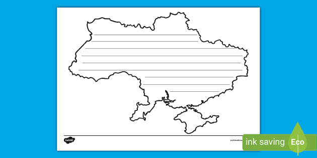 Ukraine Writing Template (teacher made) - Twinkl