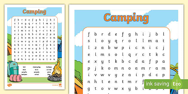 Camping Theme Letters & Punctuation Printables
