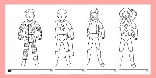 action figure printable coloring pages - photo #32