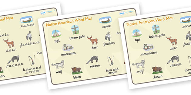 native-american-word-mat