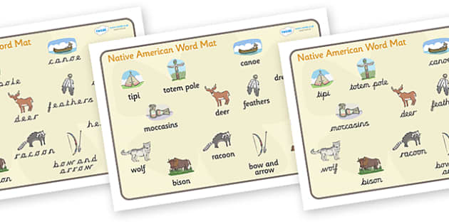 free-native-american-word-mat-teacher-made