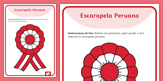 Tapiz de Plastilina: Escarapela peruana | Twinkl Perú