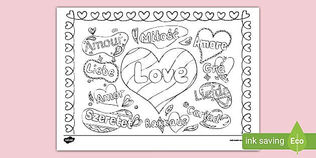 T Tp 1630264881 Ks1 Love In Different Languages Mindfulness Colouring Ver 1 
