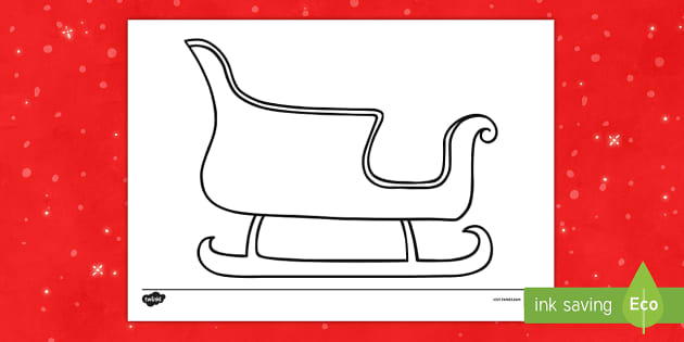 santa sleigh template