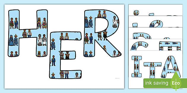 Heritage Day Display Lettering South Africa