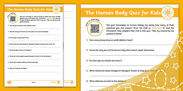 Human Body Quiz - PDF Questions and Answers Human Body Quiz