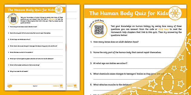 Human Body Quiz PDF Questions And Answers Human Body Quiz
