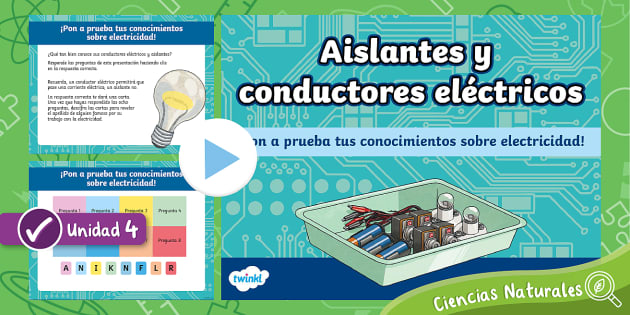 PowerPoint: Aislantes y Conductores Eléctricos