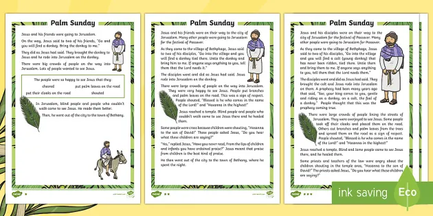Palm Sunday Facts Fact File For Kids Teacher Made