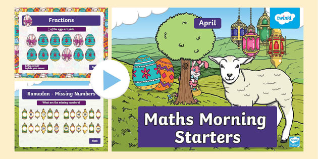 Maths Morning Starters PS2: April (teacher Made) - Twinkl