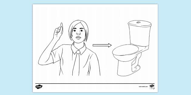 FREE! - Can I Go To The Toilet Please Colouring | Colouring Sheets