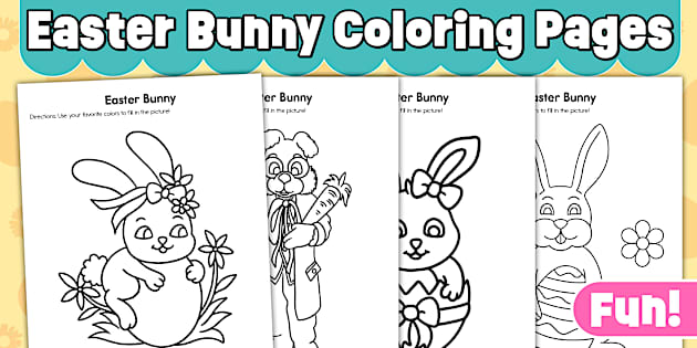 Easter Bunny Coloring Pages